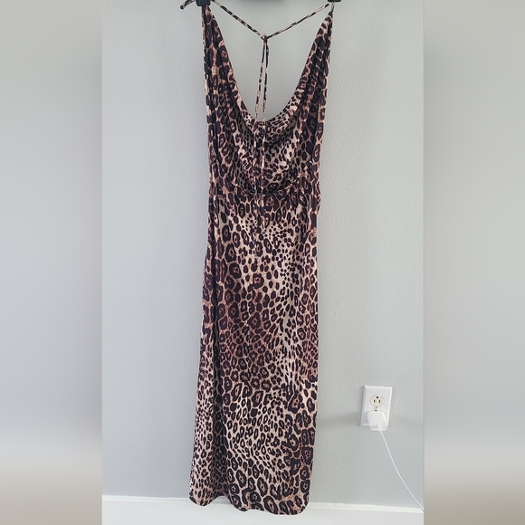 Zara Leopard Print Maxi Dress - Picture 3 of 5